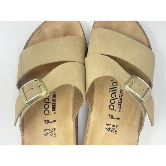 Birkenstock Papillio Almina Platform Sandals Sandcastle Tan Womens Size 10 US - Picture 6 of 10